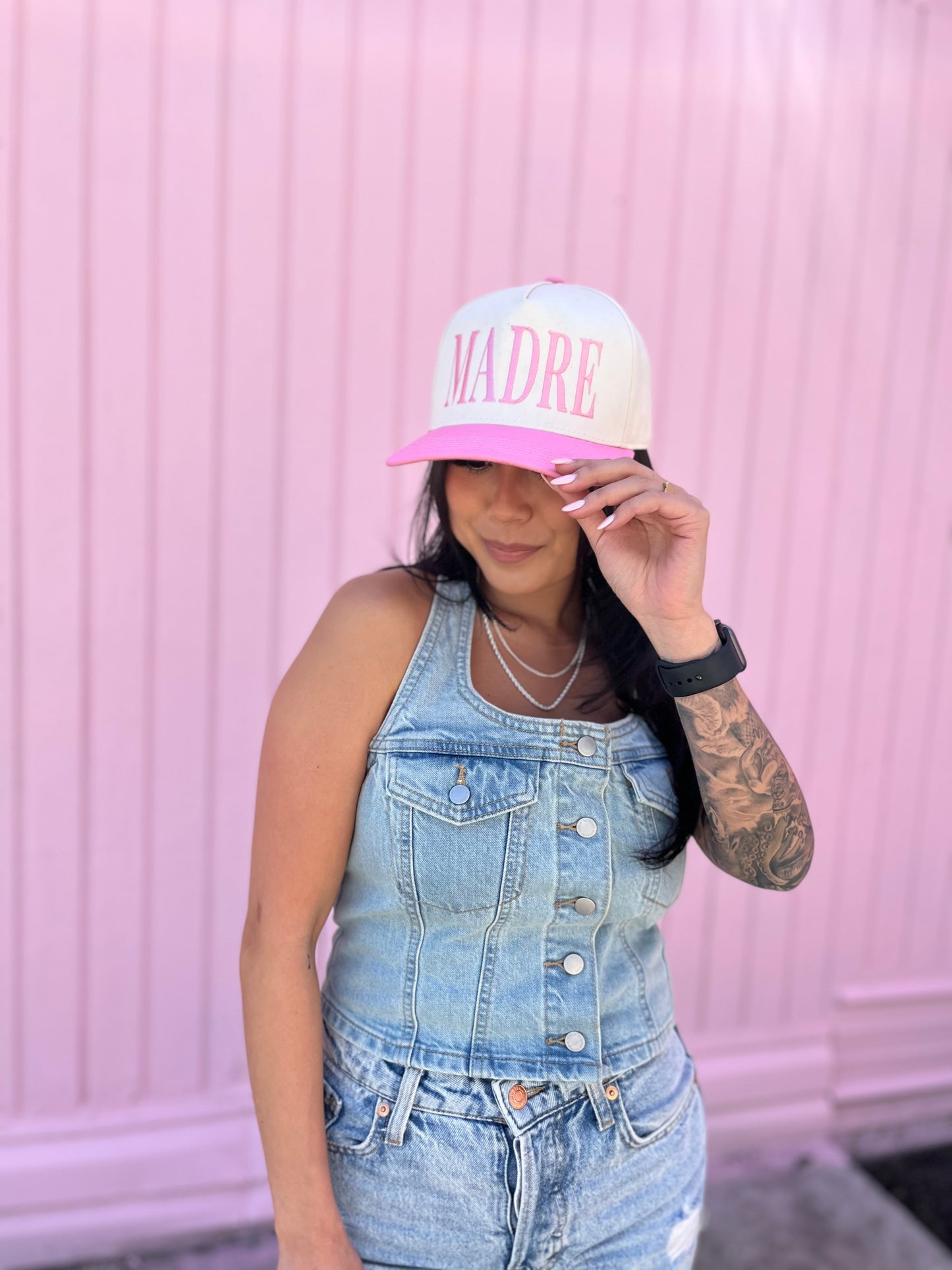 Baby Pink Madre Trucker Hat