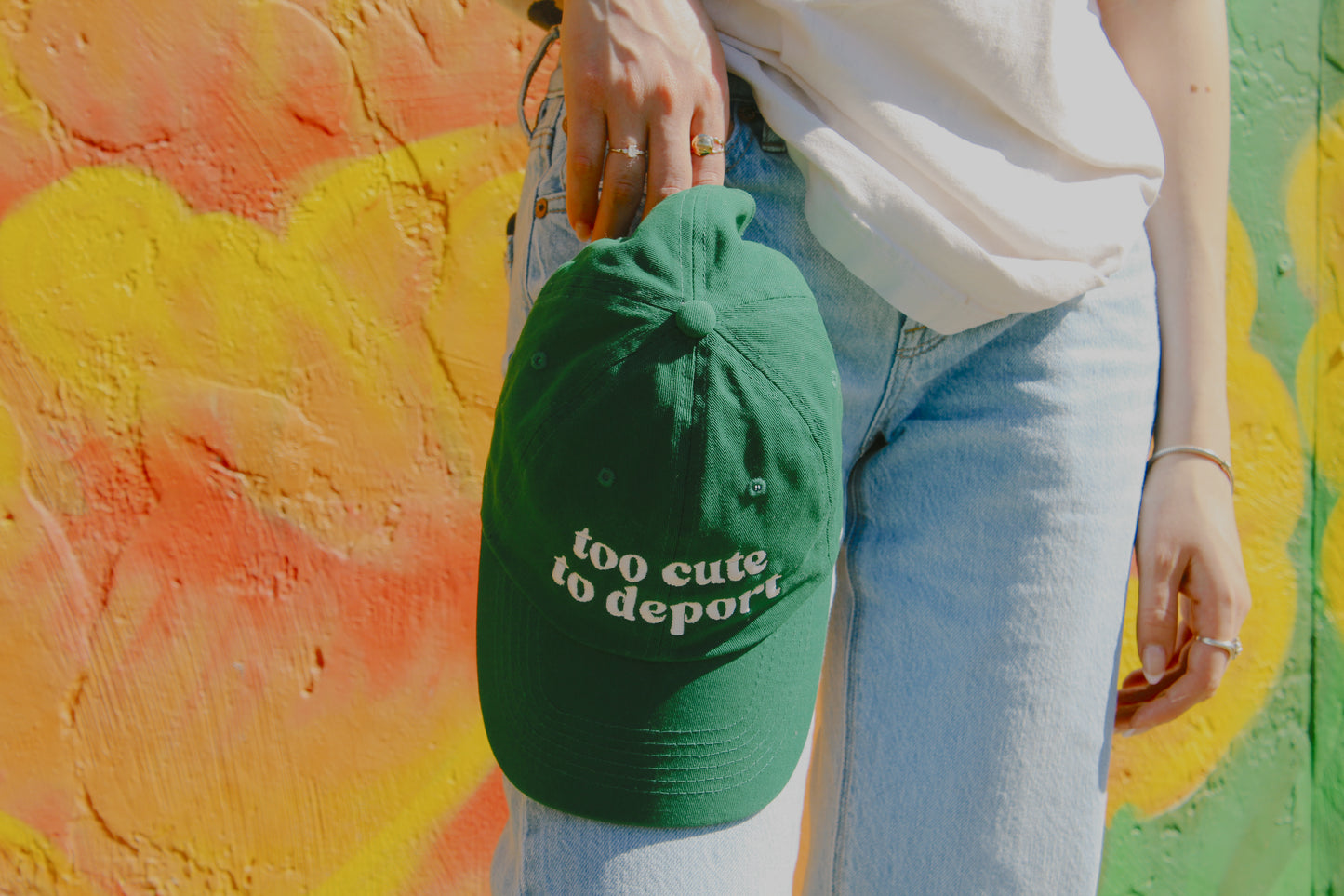 Too Cute to Deport Dad Hat